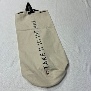Sweaty Betty Cotton Yoga Bag with Rose Gold Hardware